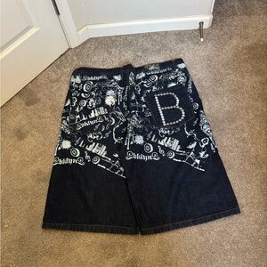 Obey Blue Jean Shorts for Men